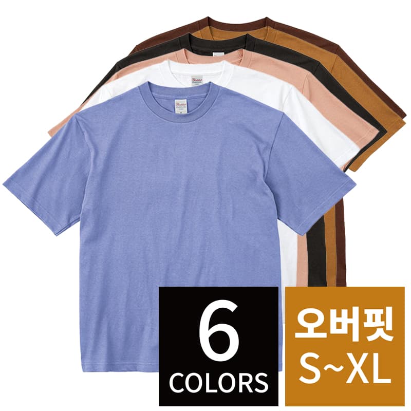 오버핏 라운드 티셔츠(17수) 제품 참고 이미지