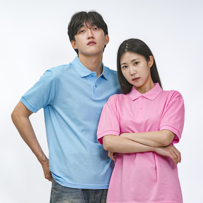 체크 폴로 반팔 제품 참고 이미지
