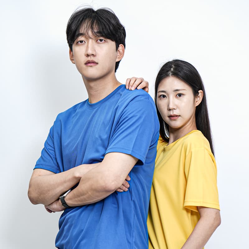 에어로 쿨라운드 반팔 제품 참고 이미지