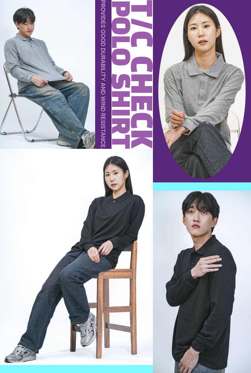 체크 폴로 긴팔 상세 이미지 11