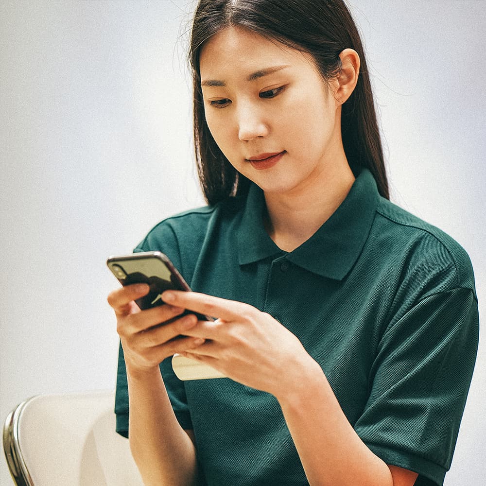 체크 폴로 반팔 제품군 착용 참고 이미지 2